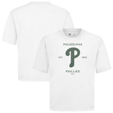 Philadelphia Phillies Levelwear Crossway Oversized Luxe Signature Knit T-Shirt - MLB