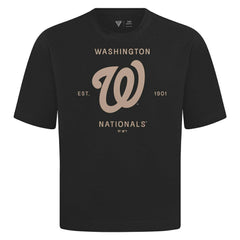 Washington Nationals Levelwear Crossway Oversized Luxe Signature Knit T-Shirt - MLB
