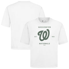 Washington Nationals Levelwear Crossway Oversized Luxe Signature Knit T-Shirt - MLB