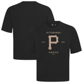Pittsburgh Pirates Levelwear Crossway Oversized Luxe Signature Knit T-Shirt - MLB