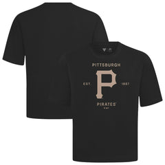 Pittsburgh Pirates Levelwear Crossway Oversized Luxe Signature Knit T-Shirt - MLB