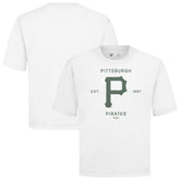 Pittsburgh Pirates Levelwear Crossway Oversized Luxe Signature Knit T-Shirt - MLB