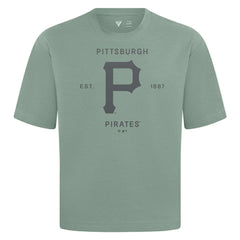 Pittsburgh Pirates Levelwear Crossway Oversized Luxe Signature Knit T-Shirt - MLB