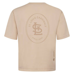 St. Louis Cardinals Levelwear Signet Oversized Luxe Signature Knit T-Shirt - MLB