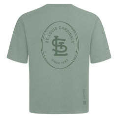 St. Louis Cardinals Levelwear Signet Oversized Luxe Signature Knit T-Shirt - MLB