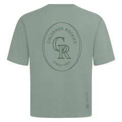 Colorado Rockies Levelwear Signet Oversized Luxe Signature Knit T-Shirt - MLB