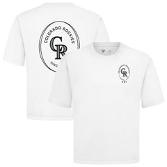 Colorado Rockies Levelwear Signet Oversized Luxe Signature Knit T-Shirt - MLB