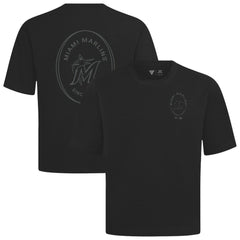 Miami Marlins Levelwear Signet Oversized Luxe Signature Knit T-Shirt - MLB