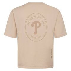 Philadelphia Phillies Levelwear Signet Oversized Luxe Signature Knit T-Shirt - MLB