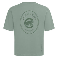 Chicago Cubs Levelwear Signet Oversized Luxe Signature Knit T-Shirt - MLB