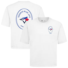 Toronto Blue Jays Levelwear Signet Oversized Luxe Signature Knit T-Shirt - MLB