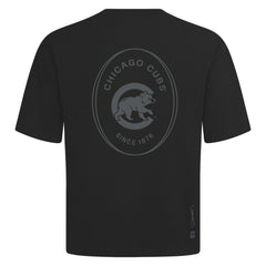 Chicago Cubs Levelwear Signet Oversized Luxe Signature Knit T-Shirt - MLB