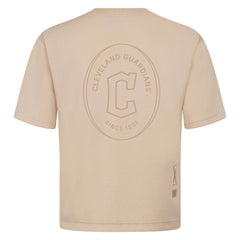 Cleveland Guardians Levelwear Signet Oversized Luxe Signature Knit T-Shirt - MLB