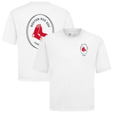 Boston Red Sox Levelwear Signet Oversized Luxe Signature Knit T-Shirt - MLB