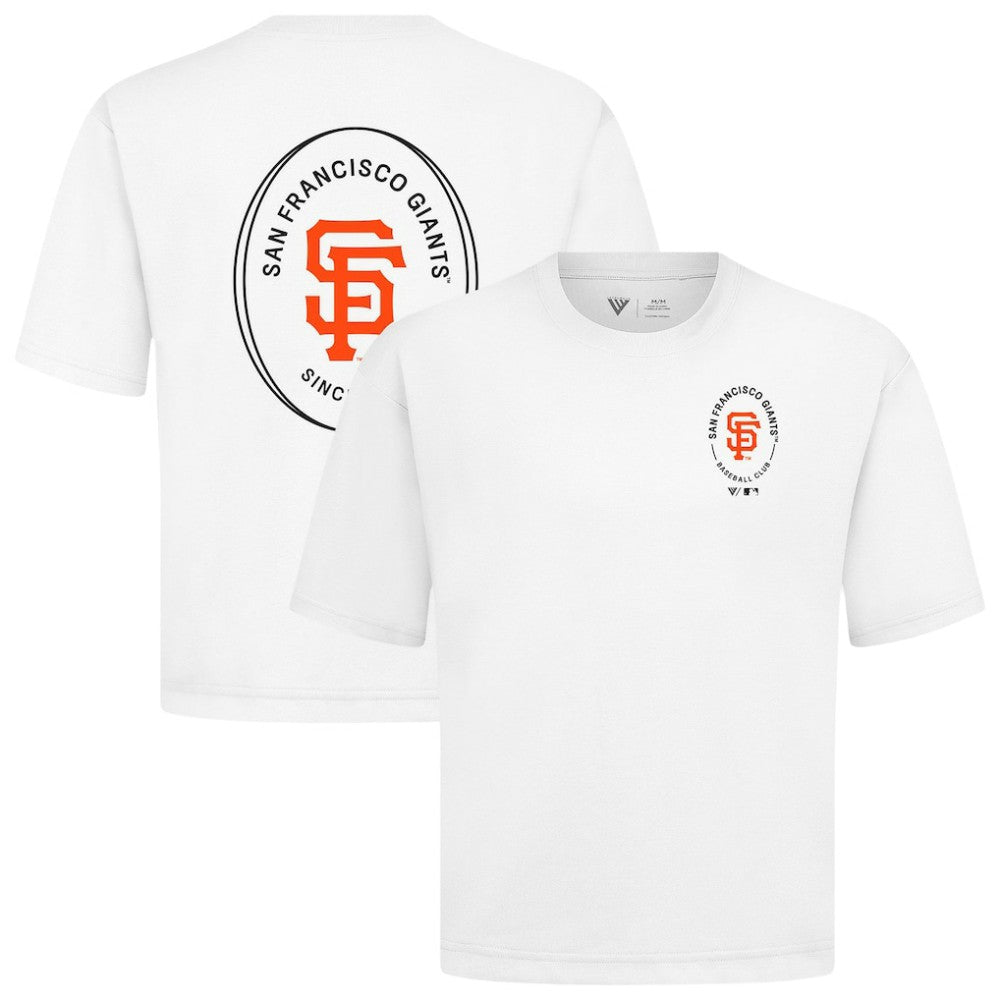 San Francisco Giants Levelwear Register Oversized Luxe Signature Knit T-Shirt - MLB