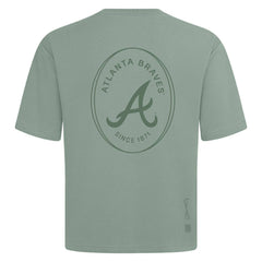 Atlanta Braves Levelwear Register Oversized Luxe Signature Knit T-Shirt - MLB