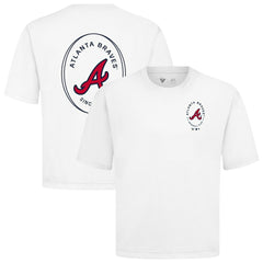 Atlanta Braves Levelwear Register Oversized Luxe Signature Knit T-Shirt - MLB