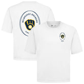 Milwaukee Brewers Levelwear Register Oversized Luxe Signature Knit T-Shirt - MLB