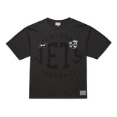 New York Jets Jets In London Downtown Collection Premium T-Shirt Black | Mitchell & Ness