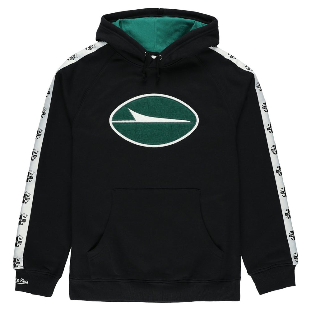 New York Jets In London Big Logo Raglan Hoodie Black | Mitchell & Ness