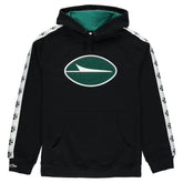New York Jets In London Big Logo Raglan Hoodie Black | Mitchell & Ness