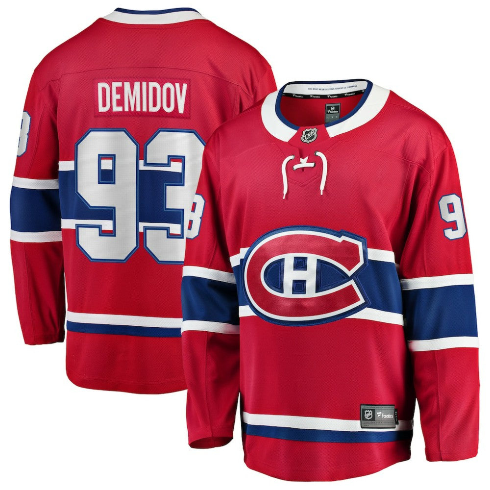 Ivan Demidov Montreal Canadiens Fanatics Home Breakaway Jersey - Red - NHL
