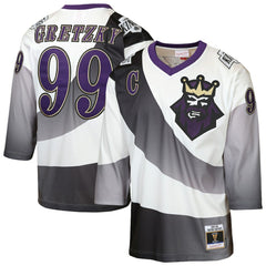 Wayne Gretzky Los Angeles Kings Mitchell & Ness Youth 1995/96 Power Play Throwback Alternate Player Jersey with Captain Patch - White - NHL