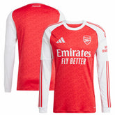 Arsenal 2025/26 Home Replica Long Sleeve Jersey Red | Adidas Online