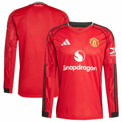 Manchester United Home 2025/26 Replica Long Sleeve Jersey Red | Adidas discount