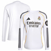 Real Madrid 2025/26 Home Replica Long Sleeve Jersey White | Adidas