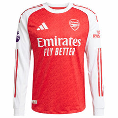 Arsenal 2025/26 Home Long Sleeve Custom Jersey Red | Adidas Sale
