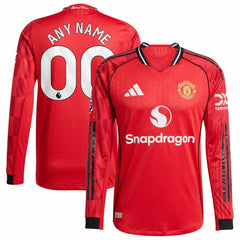 Manchester United Home 2025/26 Custom Long Sleeve Jersey Red | Adidas online