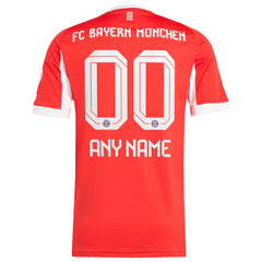 Bayern Munich 2025/26 Home Replica Custom Jersey Red | Adidas Online