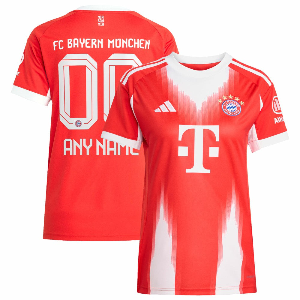 Bayern Munich Women's 2025/26 Home Replica Custom Jersey Red | Adidas online