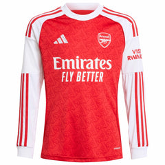 Arsenal Youth 2025/26 Home Replica Long Sleeve Custom Jersey Red | Adidas discount