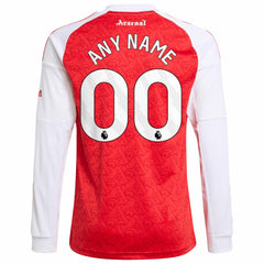 Arsenal Youth 2025/26 Home Replica Long Sleeve Custom Jersey Red | Adidas discount
