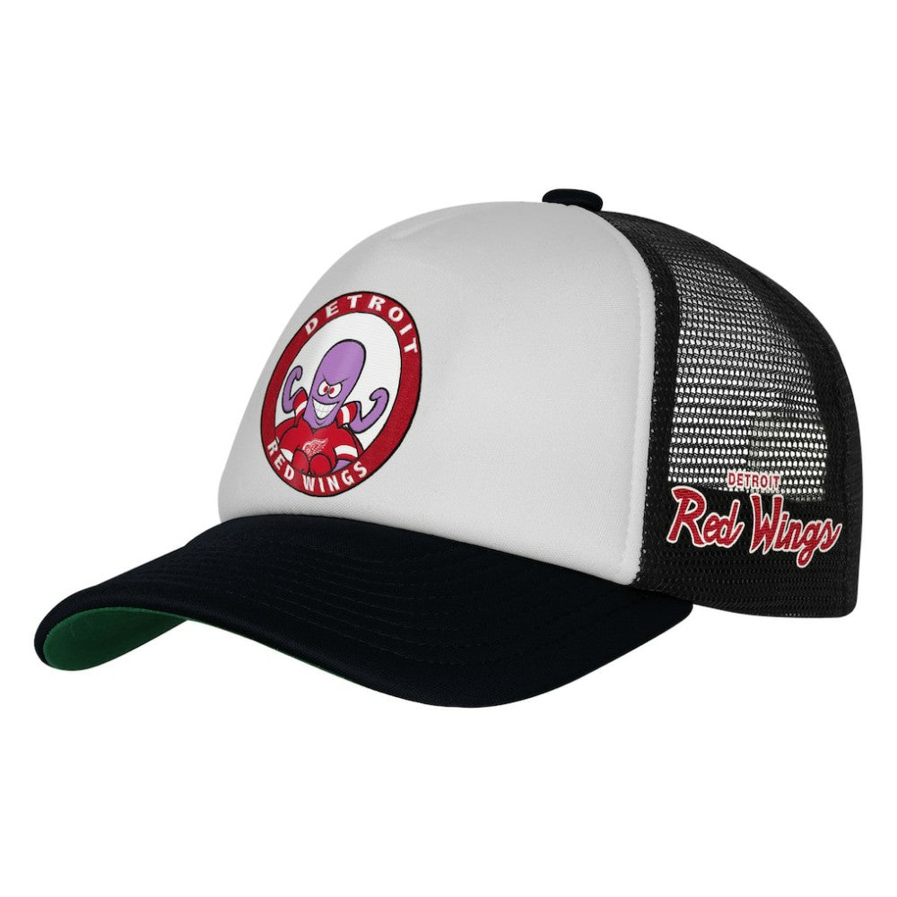 Detroit Red Wings Mitchell & Ness Youth Mascot Adjustable Trucker Hat - White - NHL