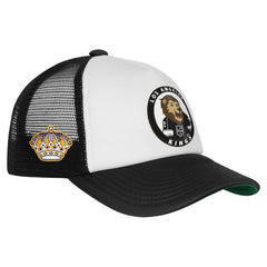 Los Angeles Kings Mitchell & Ness Youth Mascot Adjustable Trucker Hat - White - NHL