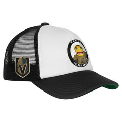 Vegas Golden Knights Mitchell & Ness Youth Mascot Adjustable Trucker Hat - White - NHL