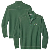 Green Bay Packers Big & Tall Montego Bay Half-Zip Pullover Green | Tommy Bahama