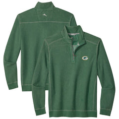 Green Bay Packers Big & Tall Montego Bay Half-Zip Pullover Green | Tommy Bahama