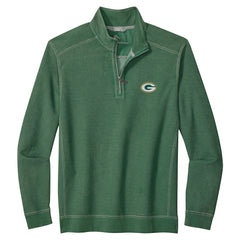 Green Bay Packers Big & Tall Montego Bay Half-Zip Pullover Green | Tommy Bahama