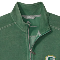 Green Bay Packers Big & Tall Montego Bay Half-Zip Pullover Green | Tommy Bahama