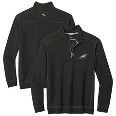 Philadelphia Eagles Sport Tobago Half-Zip Pullover Black | Tommy Bahama