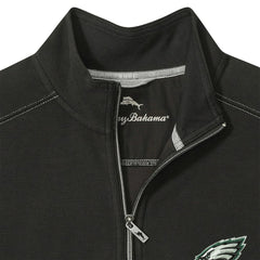 Philadelphia Eagles Sport Tobago Half-Zip Pullover Black | Tommy Bahama