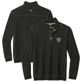 Las Vegas Raiders Sport Tobago Half-Zip Pullover Black | Tommy Bahama