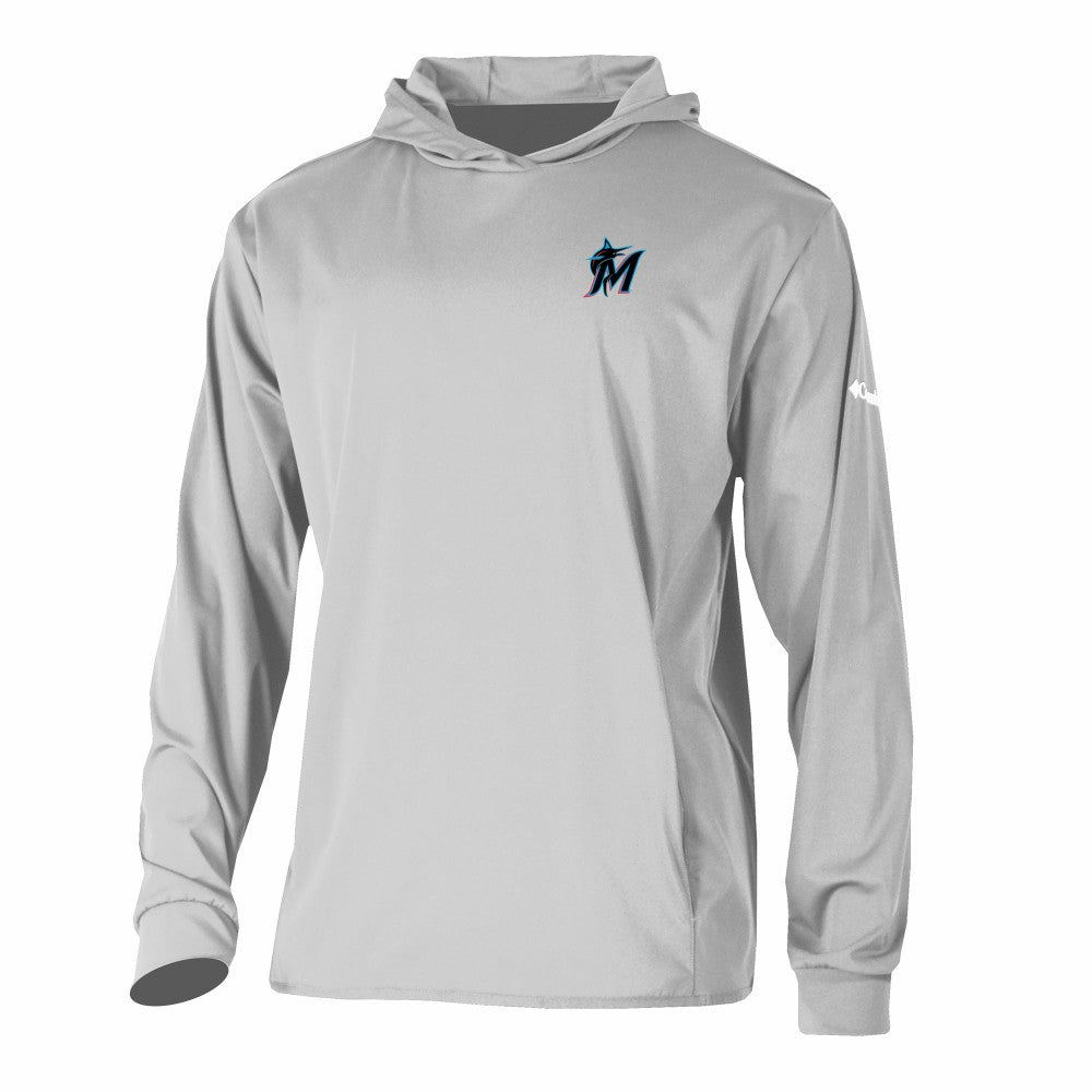 Miami Marlins Columbia Long Drive Pullover Hoodie - MLB
