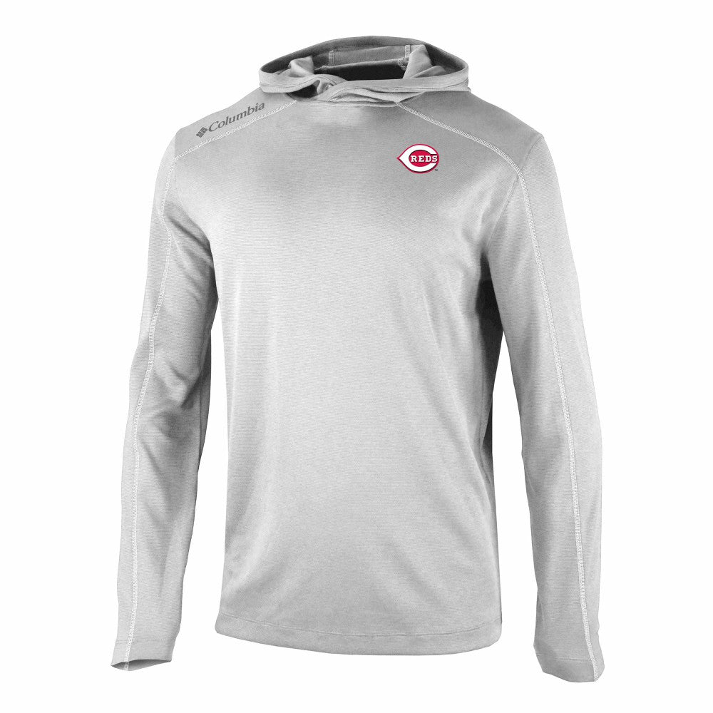 Cincinnati Reds Columbia Omni-Wick Shotgun Pullover Hoodie - MLB