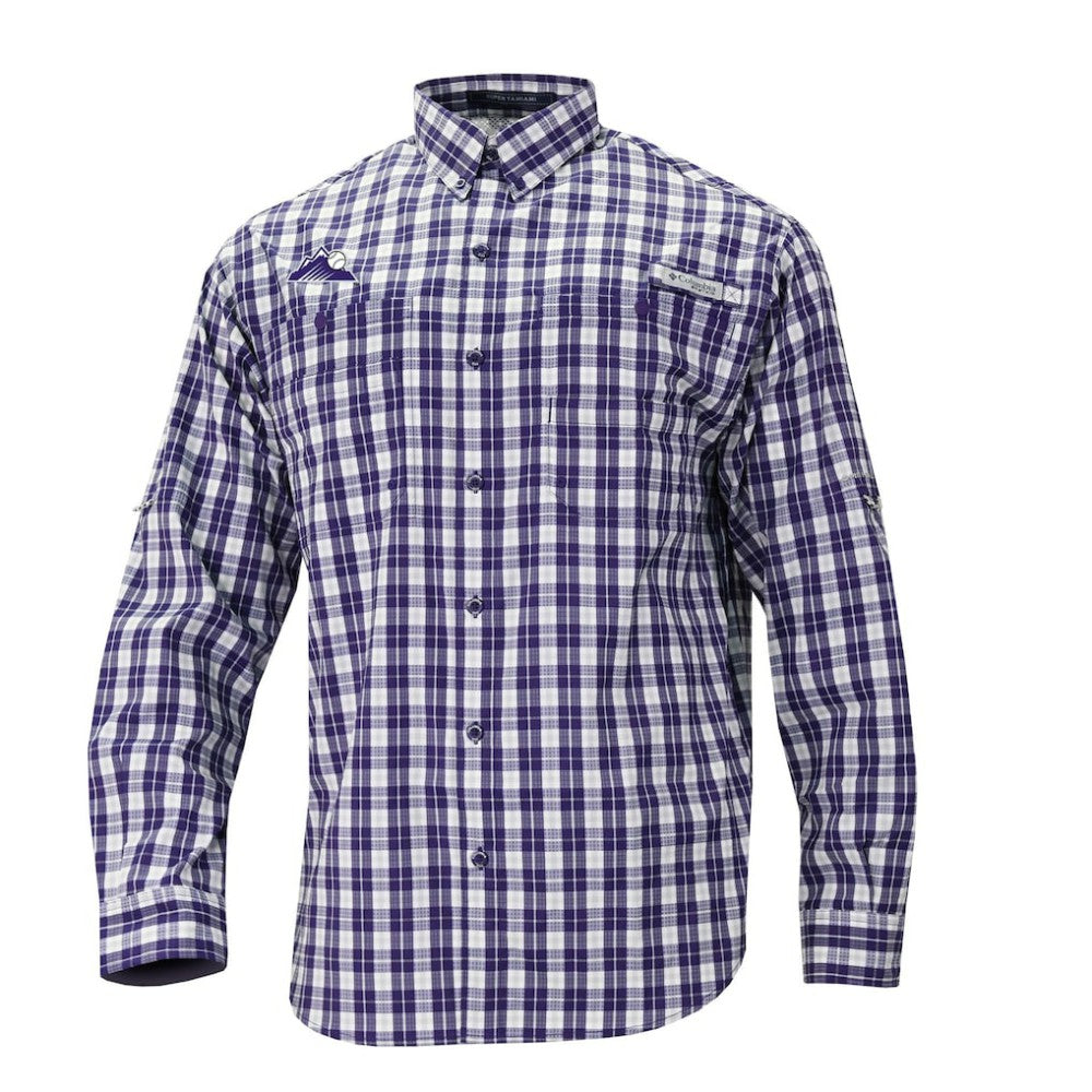 Colorado Rockies Columbia Super Tamiami Omni-Shade Long Sleeve Button-Down Shirt - MLB