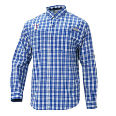 Texas Rangers Columbia Super Tamiami Omni-Shade Long Sleeve Button-Down Shirt - MLB